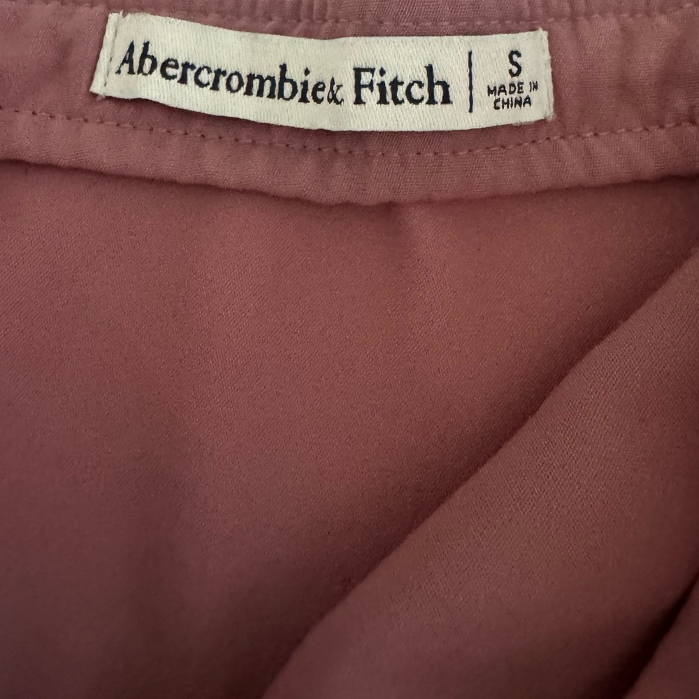 NWT Abercrombie Twist Front Mini Dress Dusty Rose |S| - Picture 14 of 14